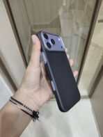 a premium carbon/aramid fiber style matte case with a built-in metal camera frame, - Image 3