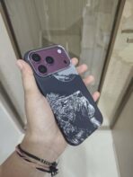 "Lion Looking Sky" Embossed Phone Case