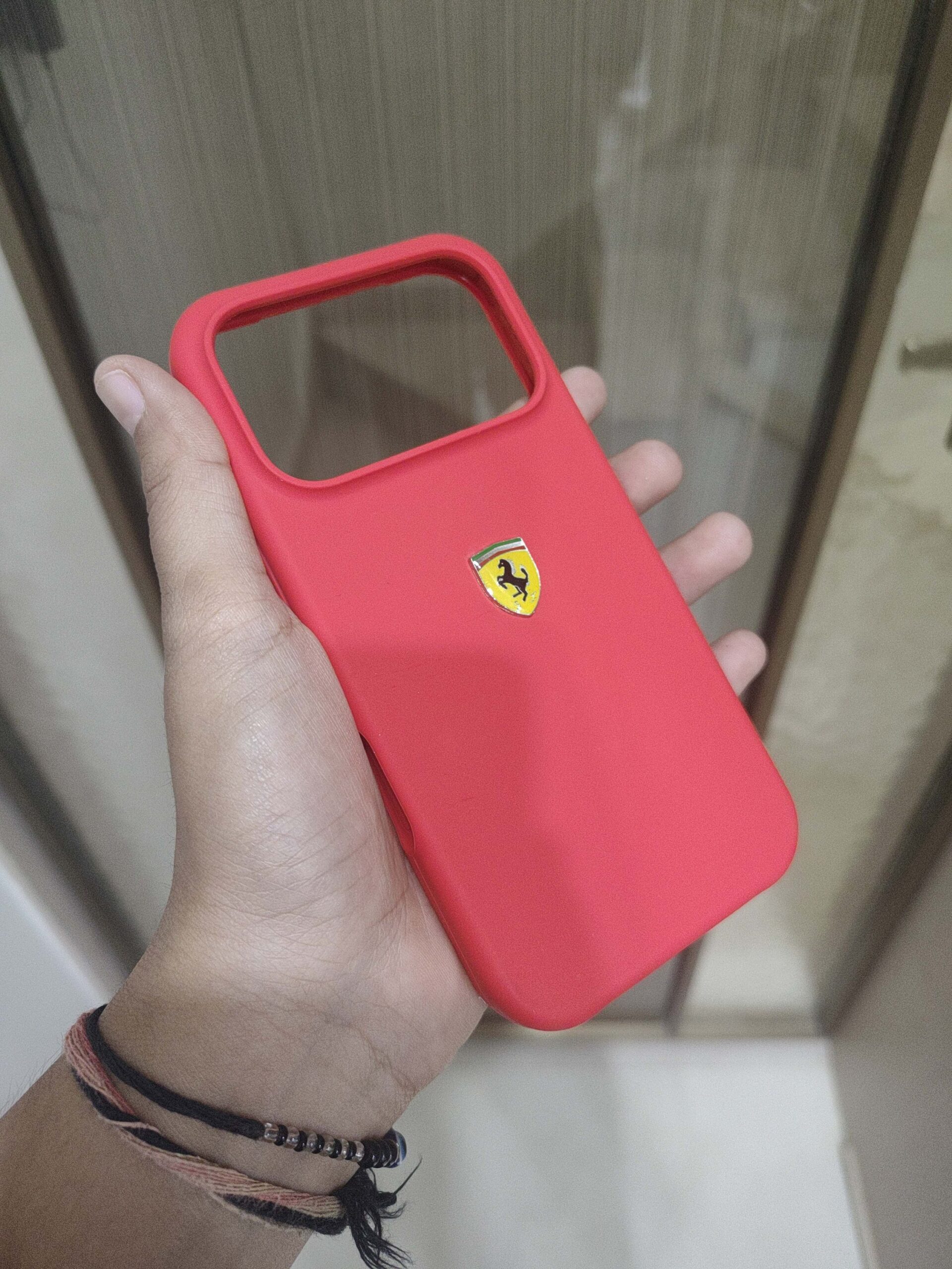 2026/09/2858-scaled.jpg Ferrari Sports Car Logo Liquid Silicone Phone Case. - Image 1