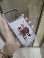 Embroidered Cowboy Horse Rider Phone Case - Image 2
