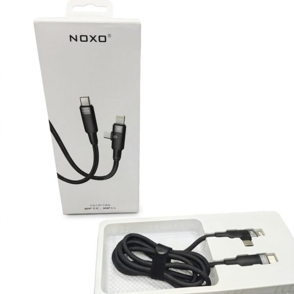 NOXO 3-in-1 Power Delivery (PD) Charging and Data Cable