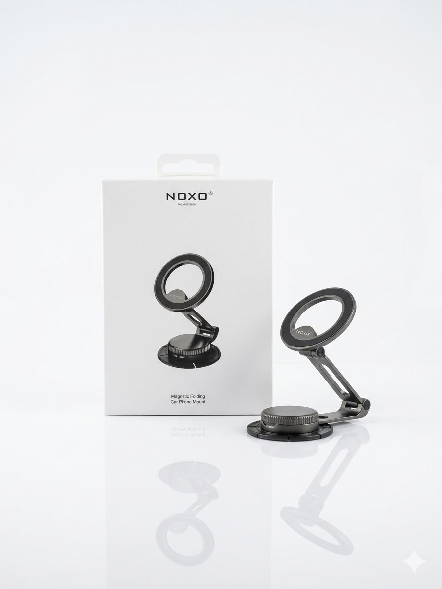 2026/09/3404.jpg NOXO Magnetic Folding Car Phone Mount - Image 1