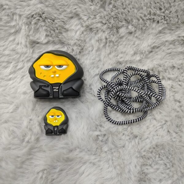 3D Cartoon SpongeBob Hoodie Silicone Protection Set.