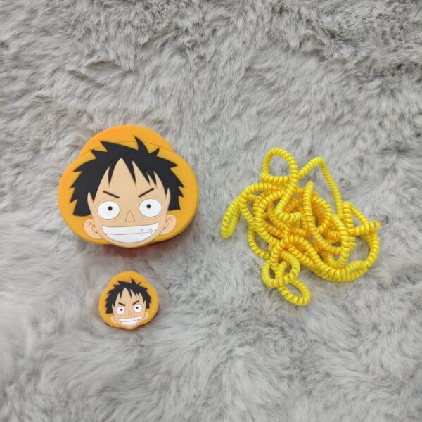 3D Cartoon Silicone Charger and Cable Protector Kit
