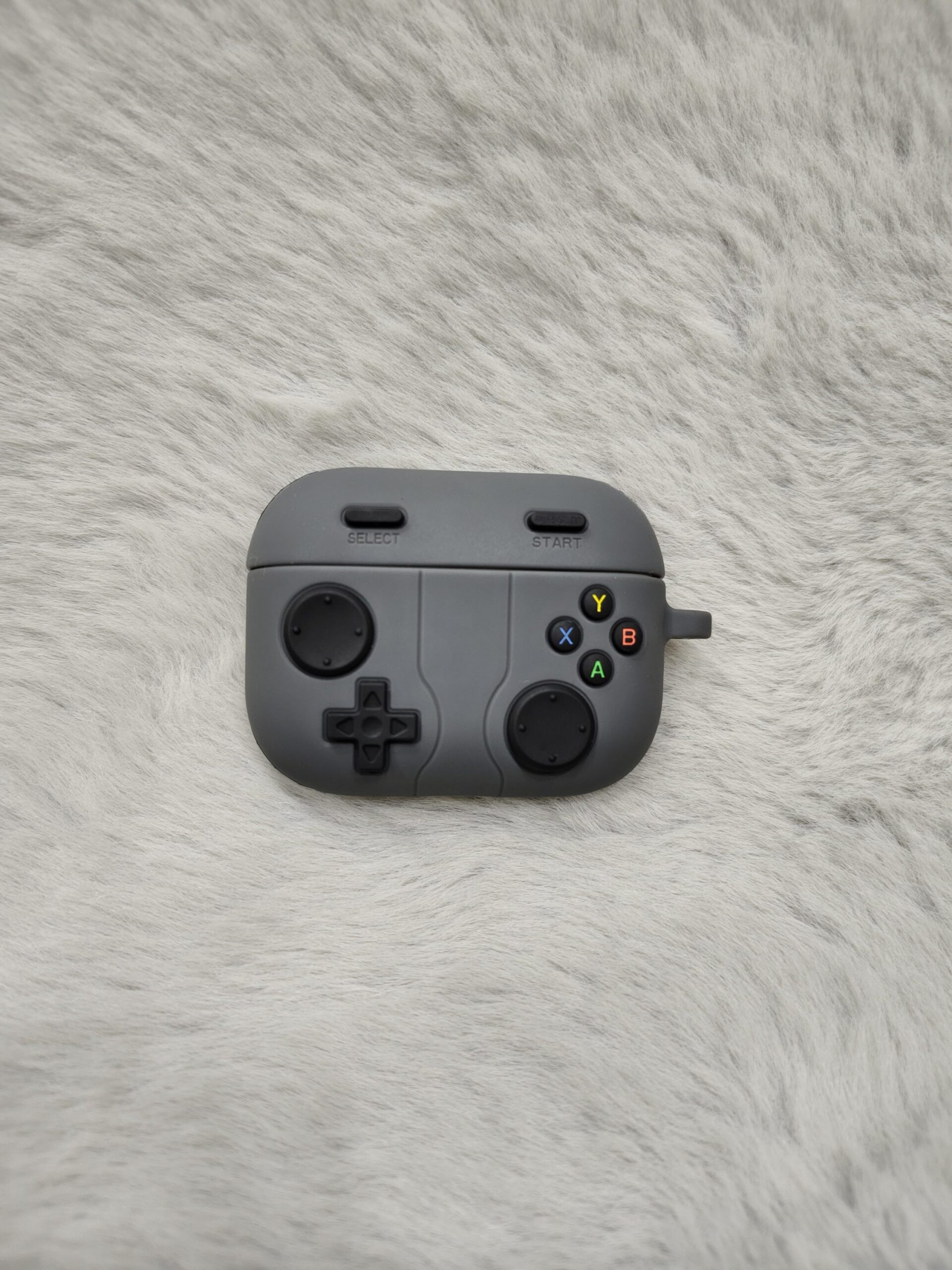 2026/09/3514-scaled.jpg Retro Game Console Case Cover for Apple Airpods Pro 3 with Carabiner (Black, Game Console) - Image 1