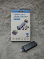 6 IN 1 OTG Card Reader USB + Micro USB + Type-C - Image 3