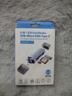 6 IN 1 OTG Card Reader USB + Micro USB + Type-C