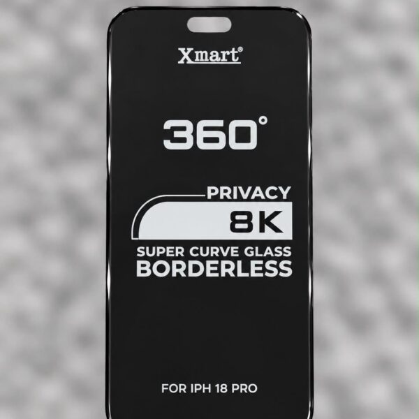 Xmart 8K Privacy Tempered Glass Screen Protector.