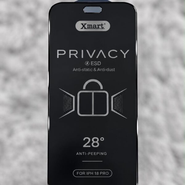 Xmart Privacy ESD Anti-Static & Anti-Dust Tempered Glass Screen Protector,