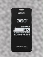 Xmart 8K Super Curve 360° Privacy Borderless Tempered Glass Screen Protector.