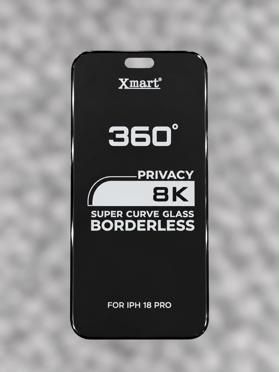 2026/09/4659.jpg Xmart 8K Super Curve 360° Privacy Borderless Tempered Glass Screen Protector. - Image 1