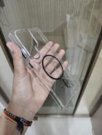 Transparent MagSafe Magnetic Clear Case designed for a smartphone