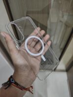 Crystal Clear Magnetic Phone Case with MagSafe compatibility.
