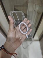 Crystal Clear Magnetic Phone Case with MagSafe compatibility. - Image 3