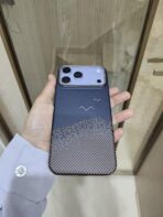 Carbon Fiber Textured Phone Cover - Image 2
