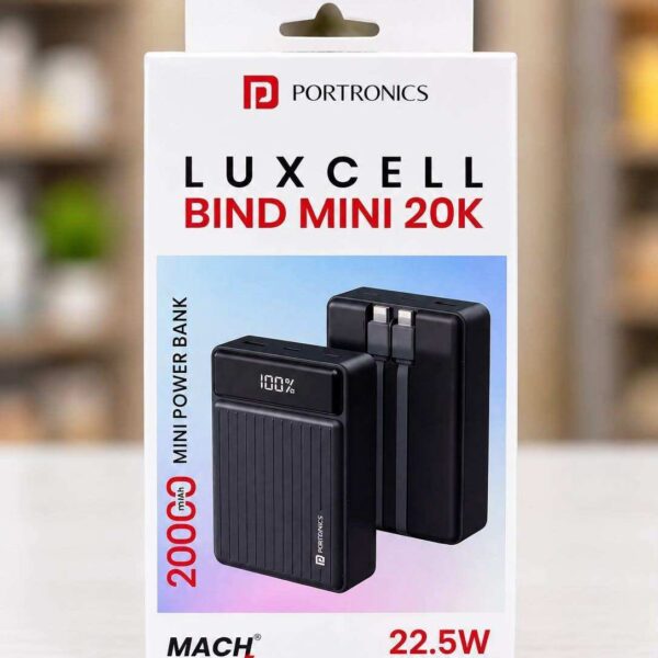 Portronics Luxcell Bind Mini 20K.