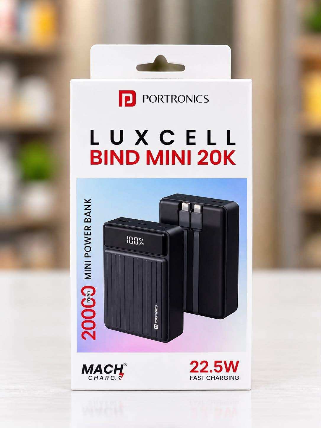 2026/09/6355.jpg Portronics Luxcell Bind Mini 20K. - Image 1