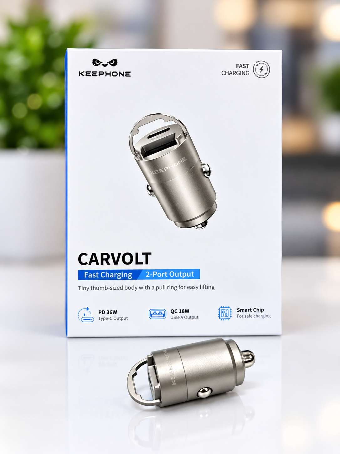 2026/09/7463.jpg KEEPHONE CARVOLT Car Charger, - Image 1