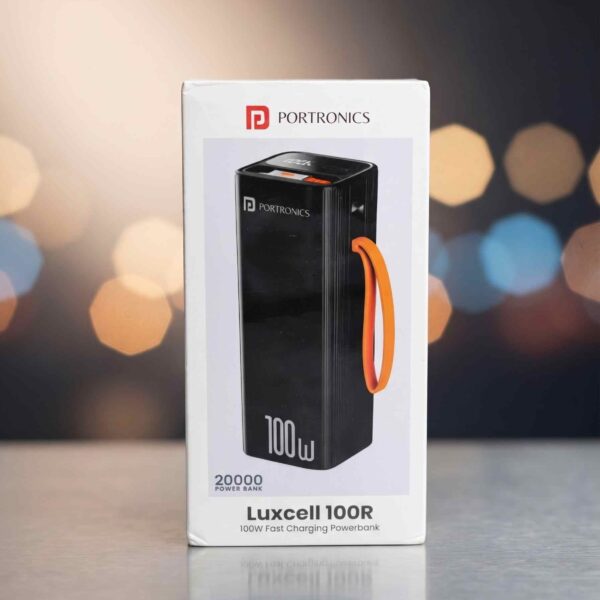 Portronics Luxcell 100R 20000mAh Power Bank.