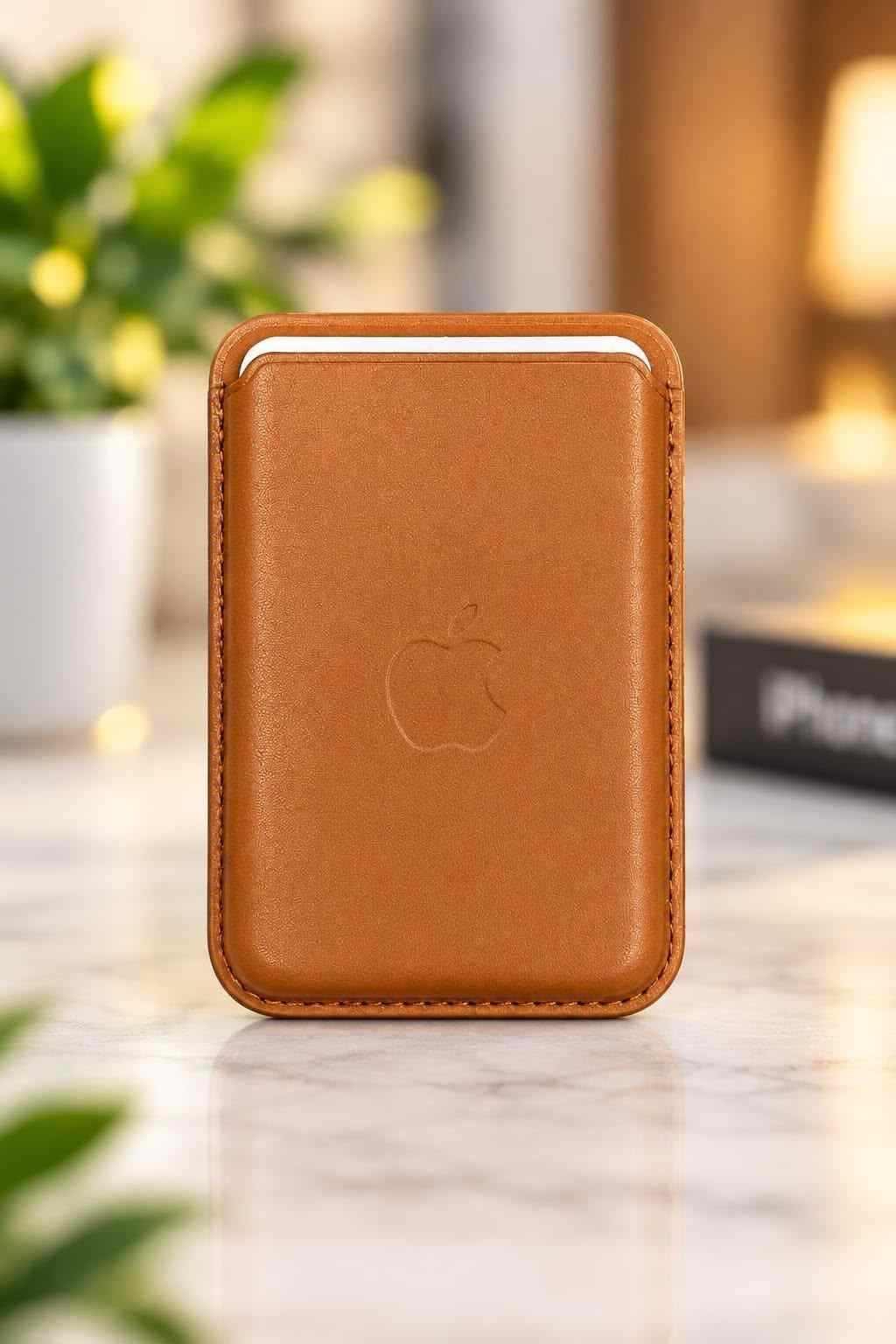 2026/10/12325.jpg Apple iPhone Leather Wallet with MagSafe - Image 1