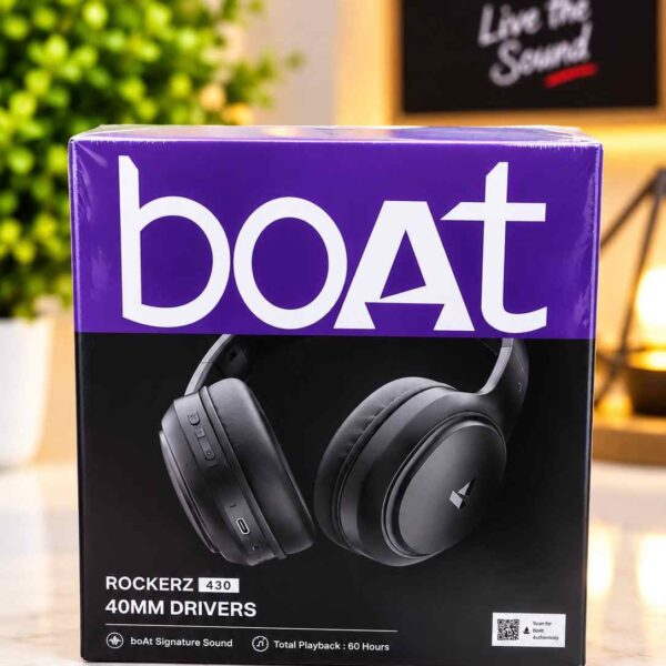 boAt Rockerz 430 Bluetooth On-Ear Headphones.