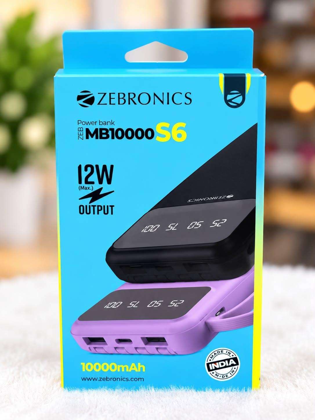 2026/10/7483.jpg Zebronics ZEB-MB10000S6 Power Bank. - Image 1