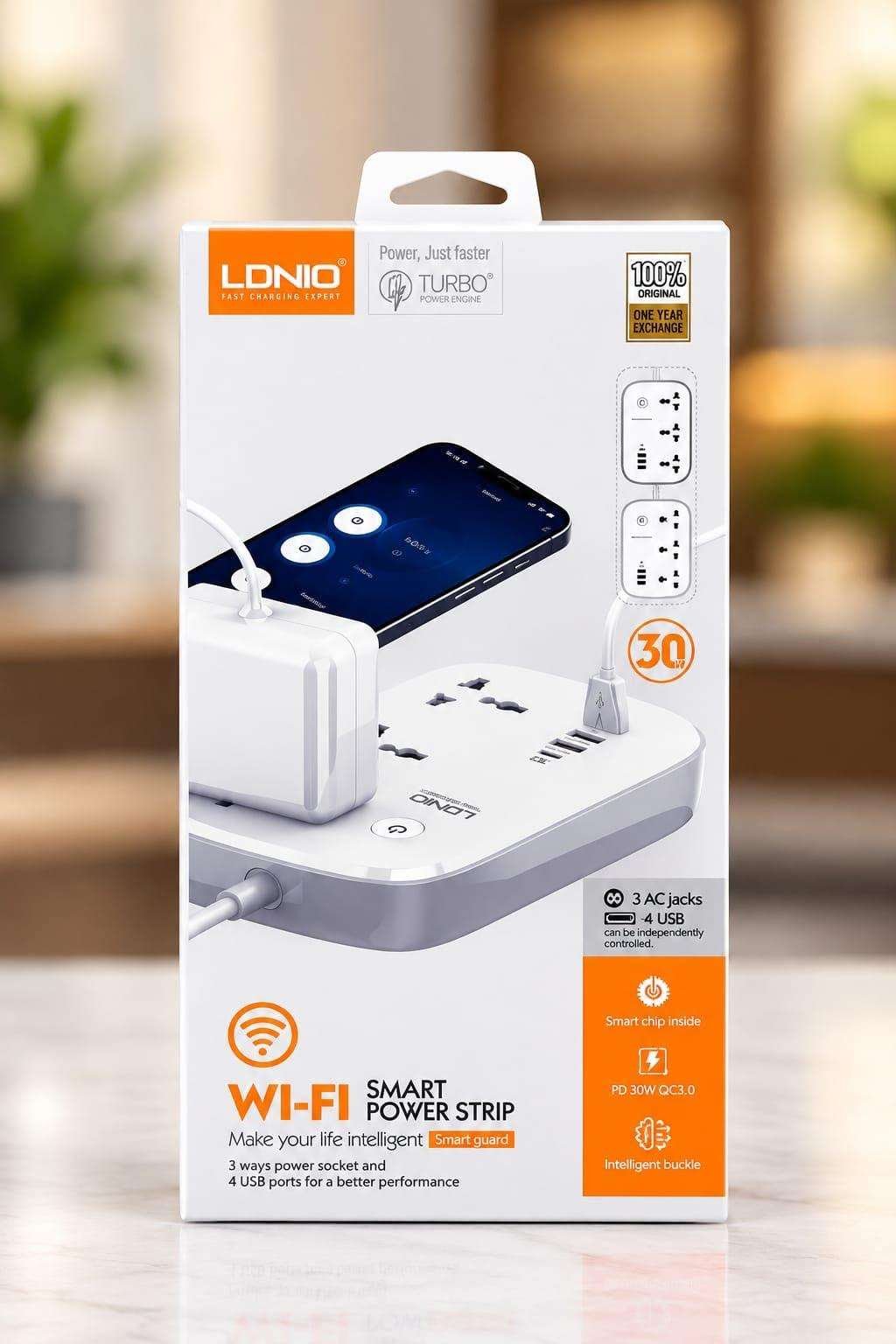 2026/10/7485-1.jpg Wi-Fi Smart Power Strip. - Image 1
