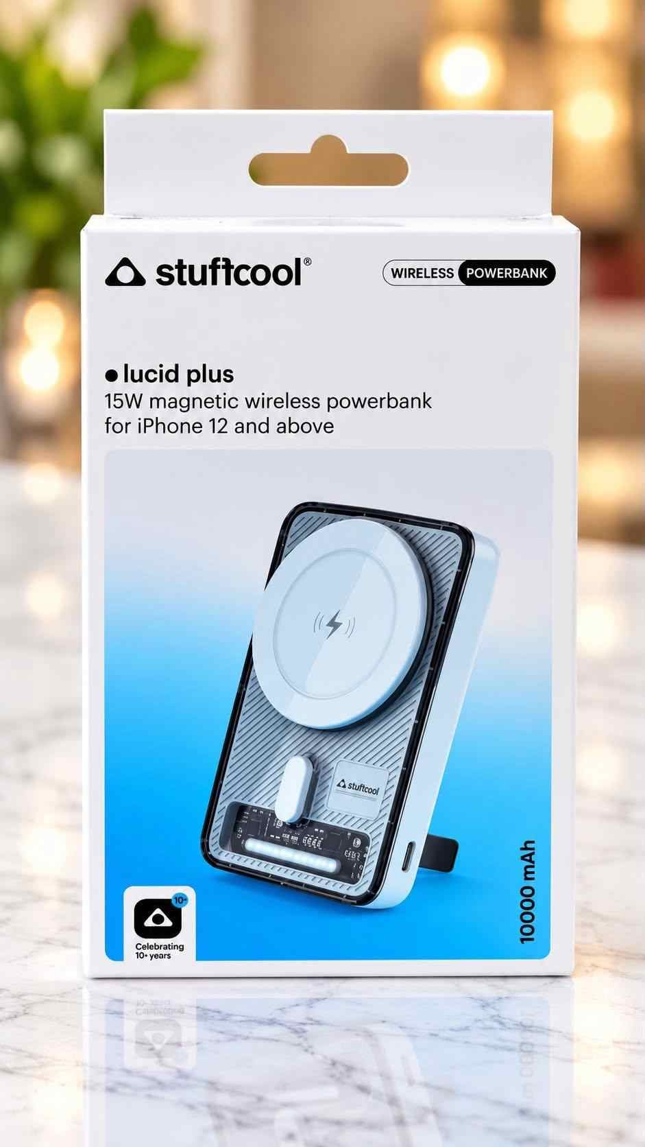 2026/10/8548.jpg Stuffcool Lucid Plus 15W Magnetic Wireless Powerbank. - Image 1